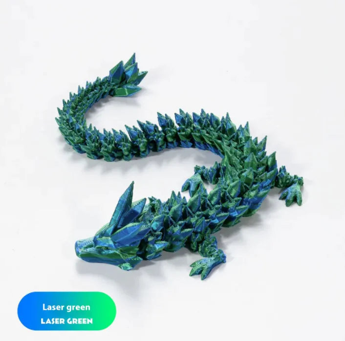 3D Printing Decoration Joint Movable Crystal Gem Dragon Hand-made