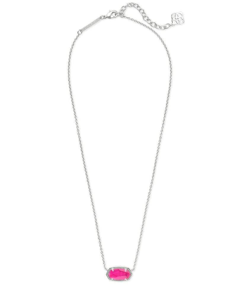 Kendra Scott Elisa Pendant Necklace for Women, Fashion Jewelry, 14k Gold-Plated, Rose Quartz