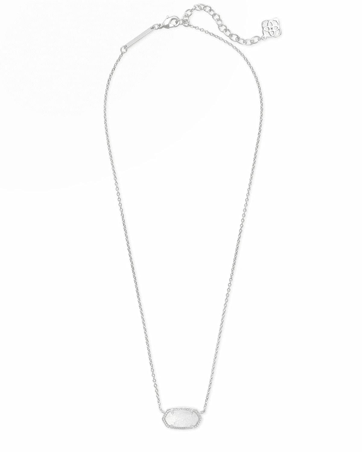 Kendra Scott Elisa Pendant Necklace for Women, Fashion Jewelry, 14k Gold-Plated, Rose Quartz