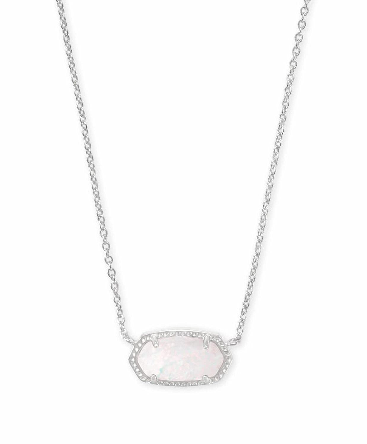 Kendra Scott Elisa Pendant Necklace for Women, Fashion Jewelry, 14k Gold-Plated, Rose Quartz