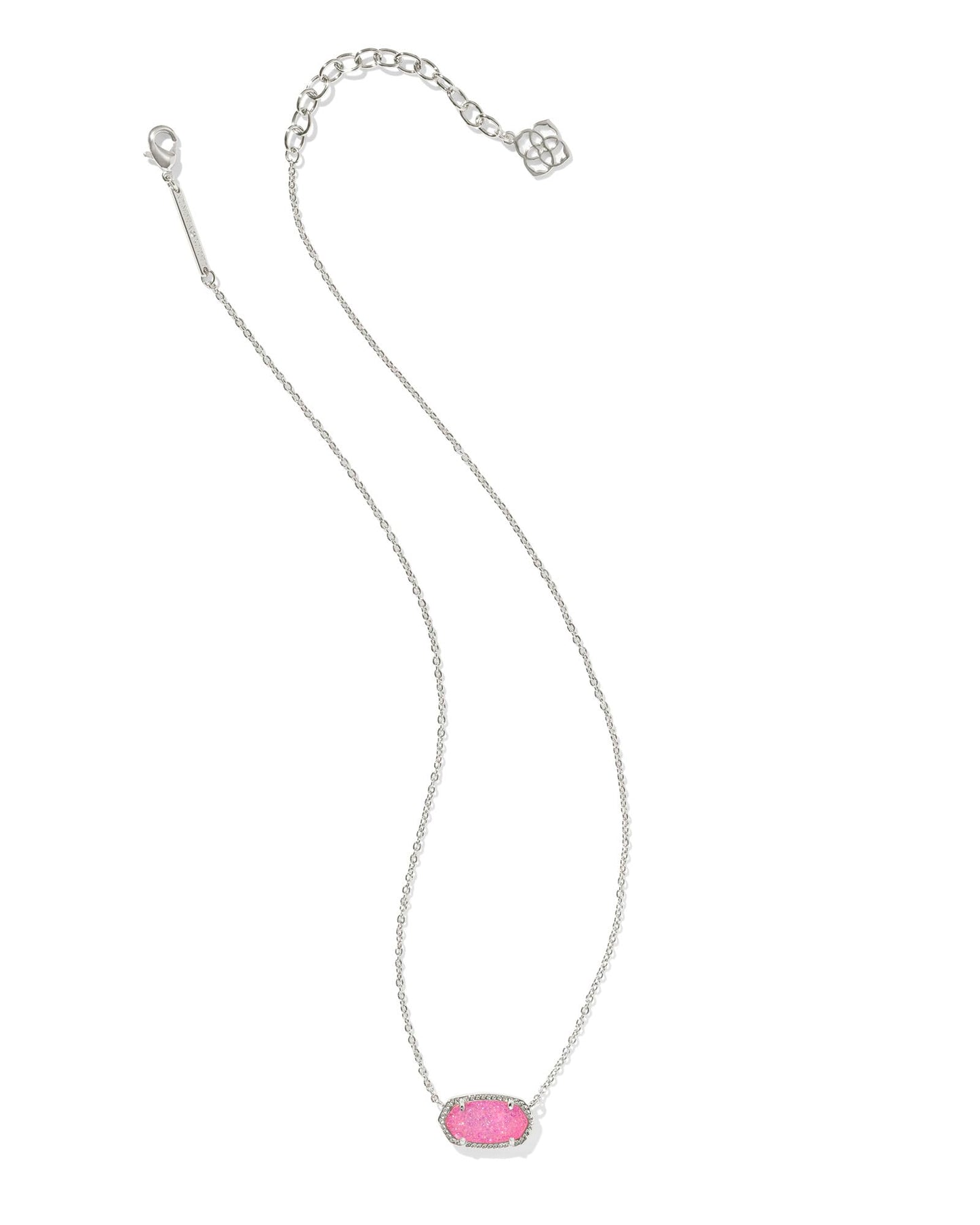 Kendra Scott Elisa Pendant Necklace for Women, Fashion Jewelry, 14k Gold-Plated, Rose Quartz