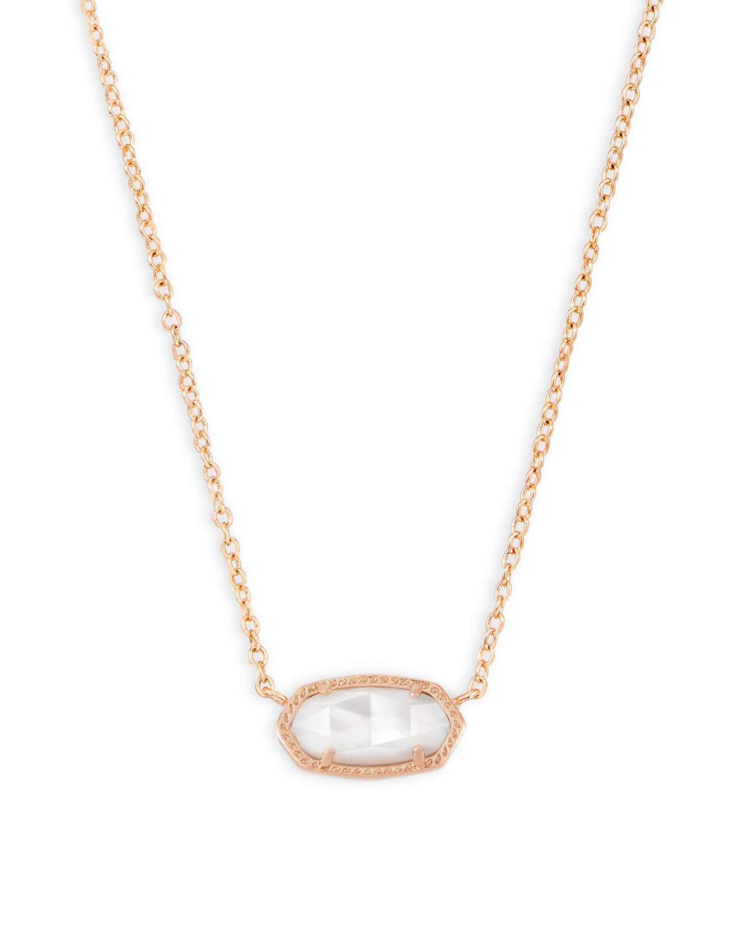 Kendra Scott Elisa Pendant Necklace for Women, Fashion Jewelry, 14k Gold-Plated, Rose Quartz