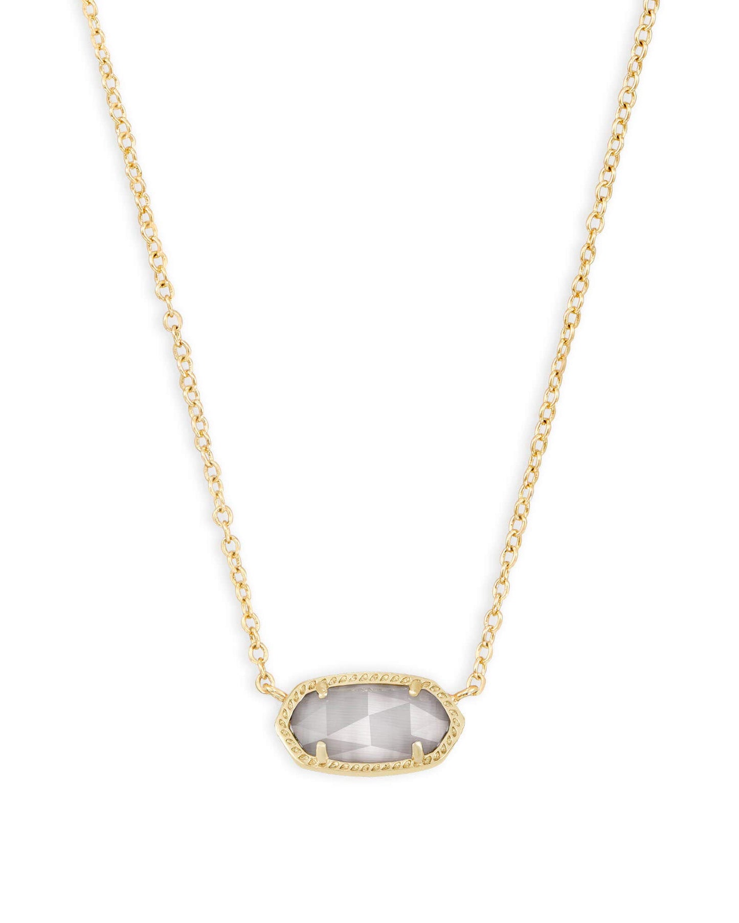 Kendra Scott Elisa Pendant Necklace for Women, Fashion Jewelry, 14k Gold-Plated, Rose Quartz