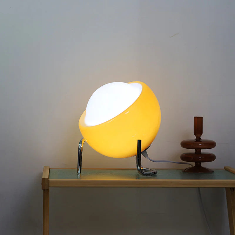 Bauhaus-Inspired Glass Table Lamp