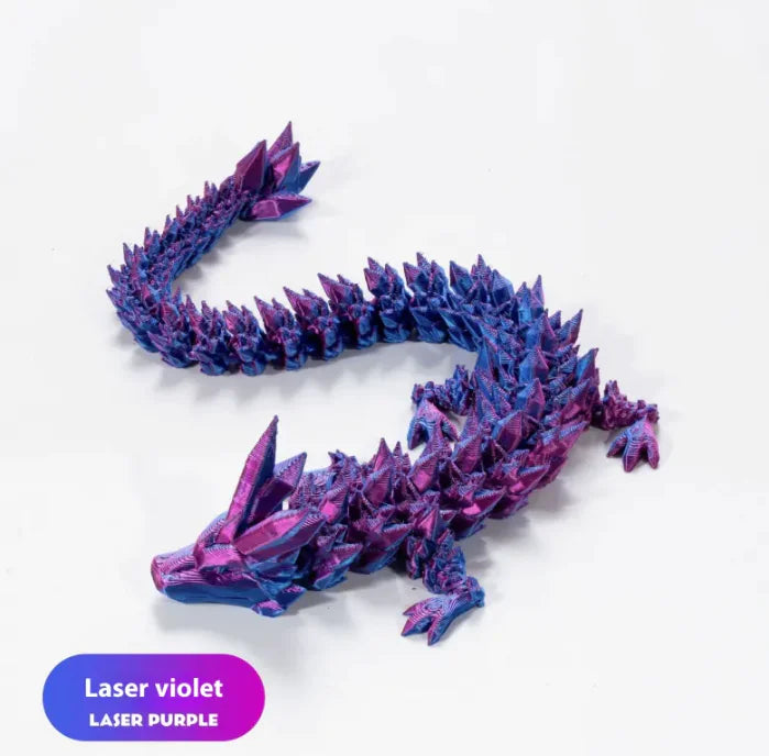 3D Printing Decoration Joint Movable Crystal Gem Dragon Hand-made