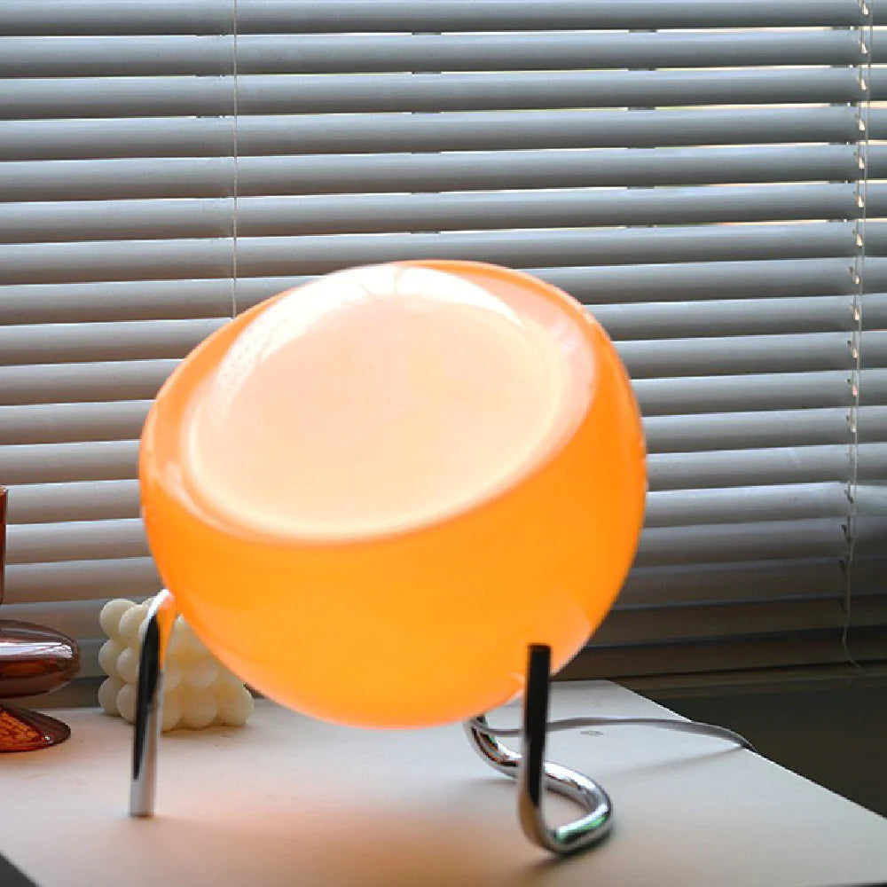 Bauhaus-Inspired Glass Table Lamp