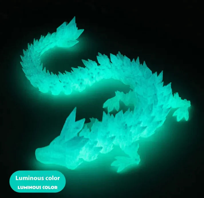 3D Printing Decoration Joint Movable Crystal Gem Dragon Hand-made