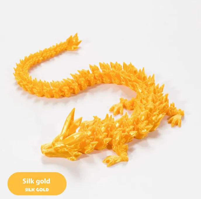 3D Printing Decoration Joint Movable Crystal Gem Dragon Hand-made